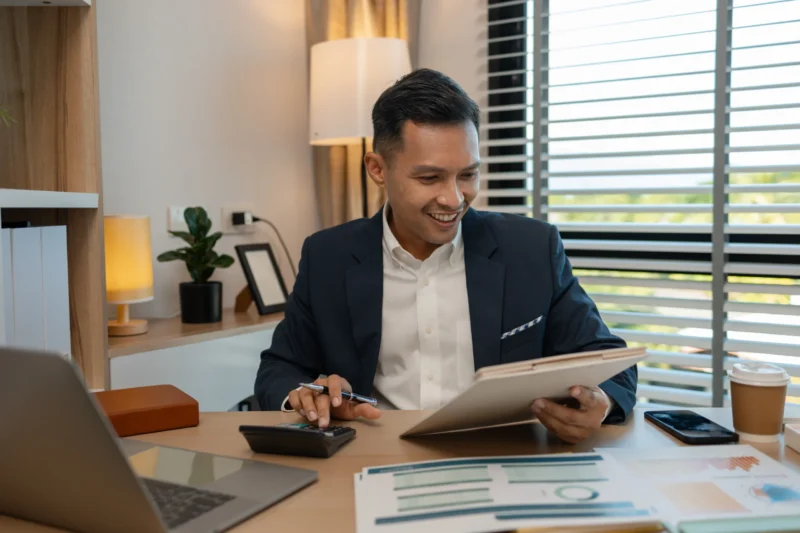 Property Accountant preparing tax return using TaxTank