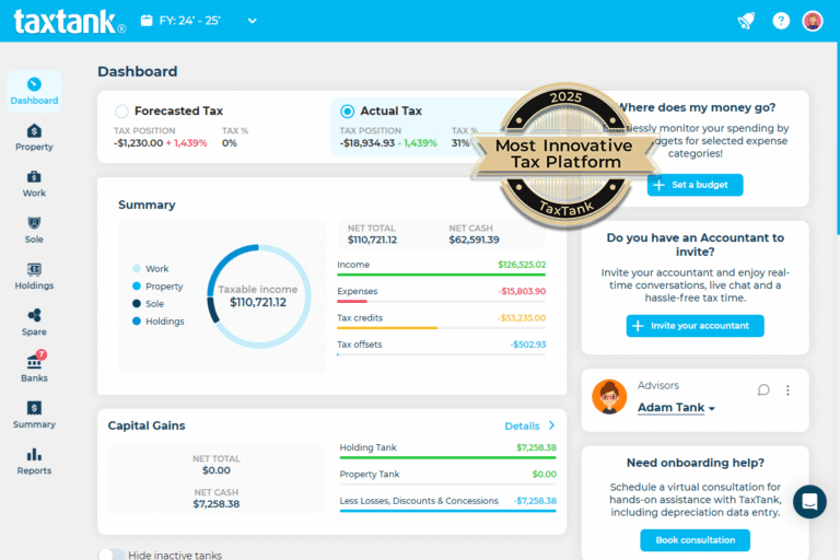 TaxTank Wins Most Innovative Tax Platform 2025