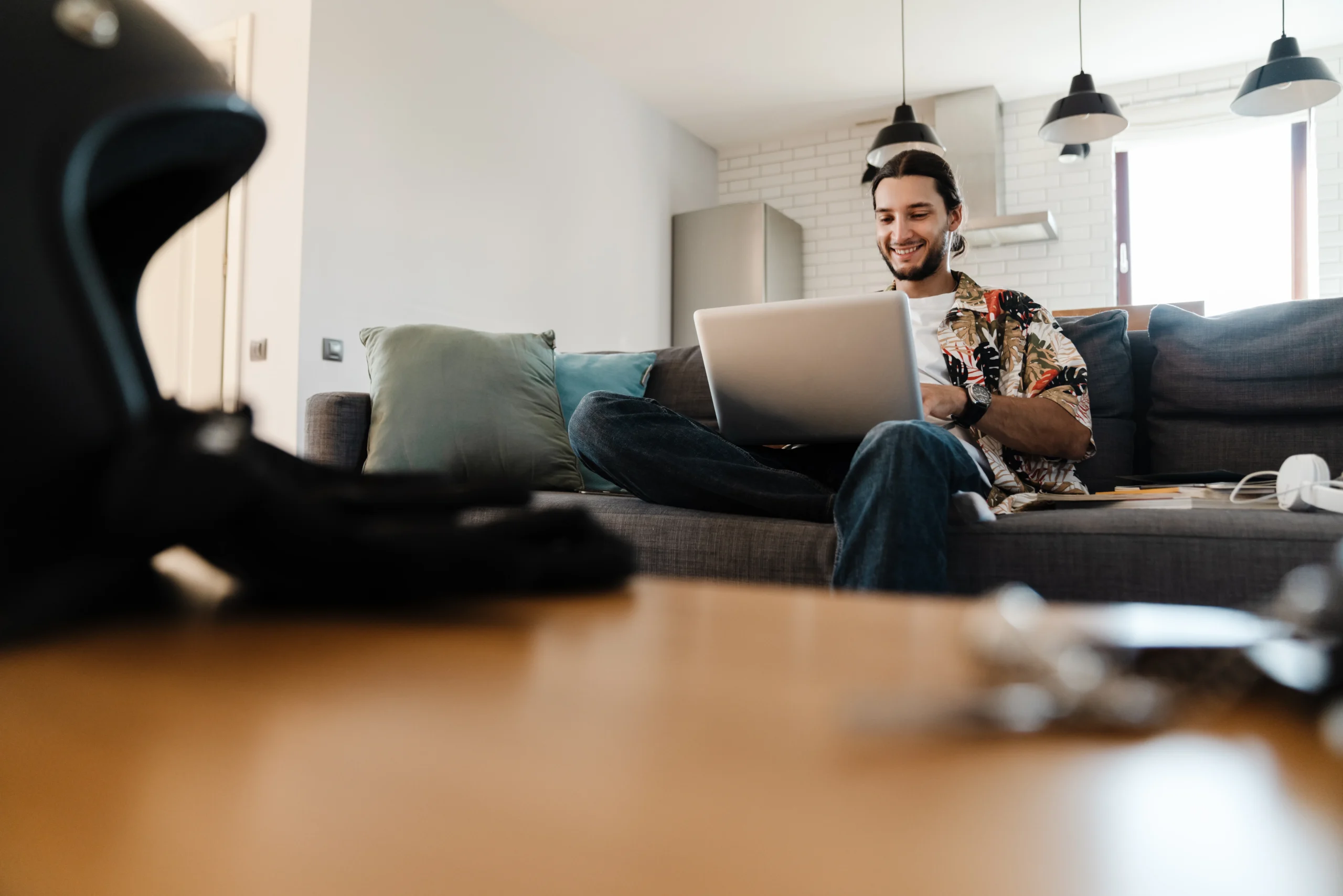 Happy young man managing LVR and equity goals